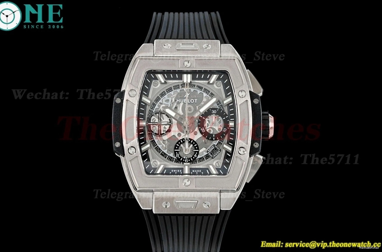 Mod BBF TI 42mm Dial Chrono Bang Spirit of Big A7750 Skeleton RU 1207